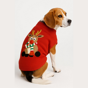 FABDOG reindeer sweater size medium